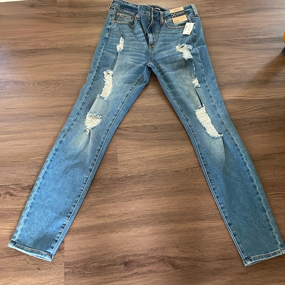AERO  HIGH RISE JEGGINS JEAN WOMEN SIZE 10 L NWT
